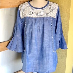 NWT Loft bell sleeve top